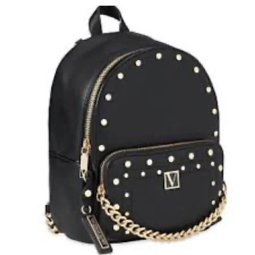 Victorias secret the victoria small backpack minibag - gold stud